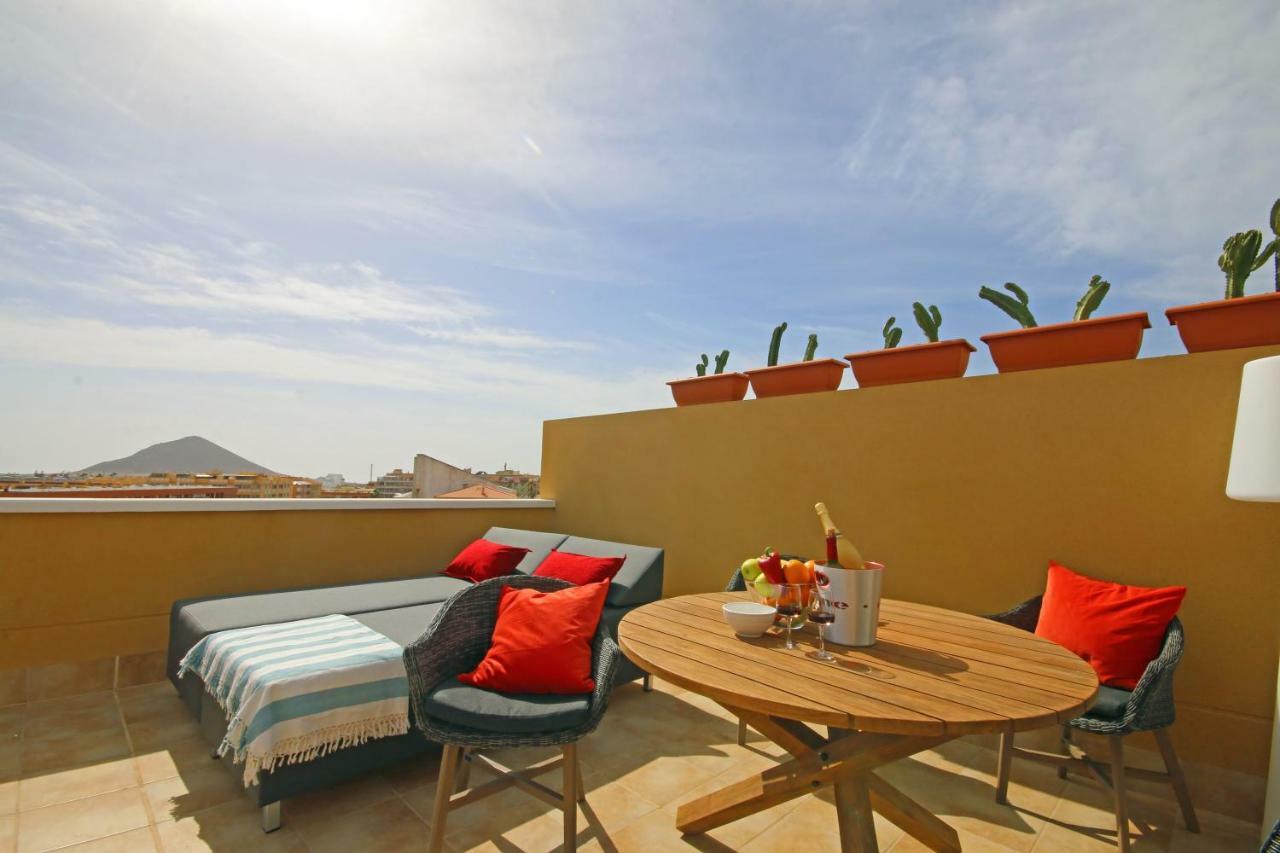厄尔梅达诺La Perla By Rentmedano Superb Luxury Duplex, Private Roof Terrace, Ocean View, Pool, Wifi And Parking公寓 外观 照片